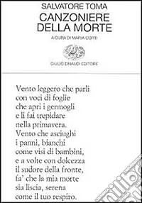 Nuovo Arrivo Canzoniere della morte