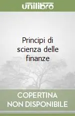 Principi di scienza delle finanze Novità