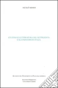 Sconto Cultura e letteratura del Settecento e illuminismo in Italia