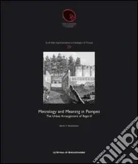 Compra Oggi Stesso Metrology and meaning in Pompeii. The urban arrangement of Regio VI