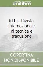 RITT. Rivista internazionale di tecnica e traduzione Offerta Del Giorno