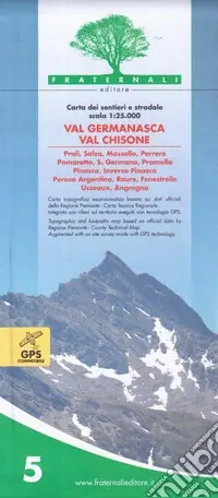 Più Venduto Carta n. 5. Val Germanasca val Chisone. Carta dei sentieri e stradale 1 25.000