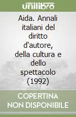 Aida. Annali italiani del diritto d‘autore, della cultura e dello spettacolo (1992) Professionale