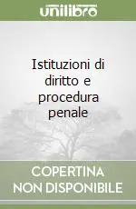 Istituzioni di diritto e procedura penale Compra Online