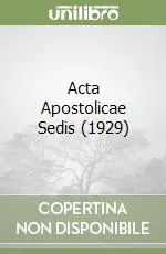 Acta Apostolicae Sedis (1929) Offerta Speciale
