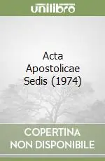 Acta Apostolicae Sedis (1974) Pagamento Sicuro