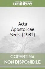 Acta Apostolicae Sedis (1981) Di Tendenza