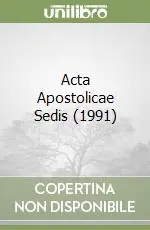 Popolare Acta Apostolicae Sedis (1991)