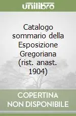 Catalogo sommario della Esposizione Gregoriana (rist. anast. 1904) Promo Stagionale