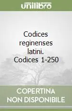 Codices reginenses latini. Codices 1-250 Prezzo Scontato