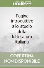 Pagine introduttive allo studio della letteratura italiana Ultima Occasione