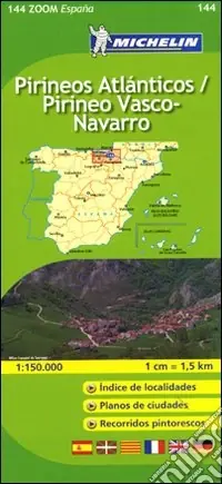 Pireneos Atlánticos. Pireneos Vasco-Navarro 1 150.000. Ediz. multilingue Promo Stagionale