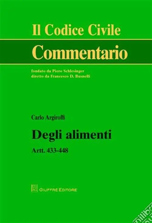 Nuovo Arrivo Degli alimenti. Artt. 433-448