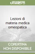 Lezioni di materia medica omeopatica Promo Stagionale