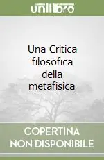 Una Critica filosofica della metafisica Popolare