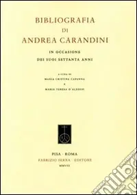 Bibliografia di Andrea Carandini Promozione Esclusiva