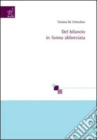 Acquista Ora Del bilancio in forma abbreviata