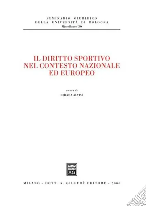 Prezzo Ridotto Il diritto sportivo nel contesto nazionale ed europeo