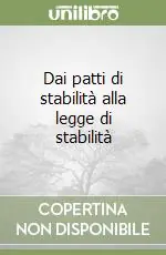 Dai patti di stabilità alla legge di stabilità Prezzo Scontato