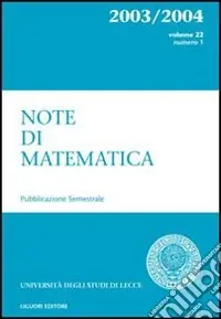 Note di matematica. Vol. 22 Quantità Limitata