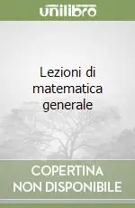 Lezioni di matematica generale Promozione