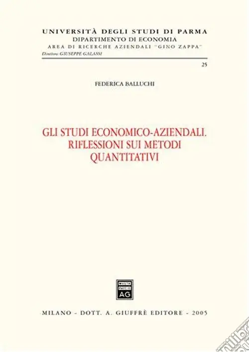 Vendita Finale Gli studi economico-aziendali. Riflessioni sui metodi quantitativi