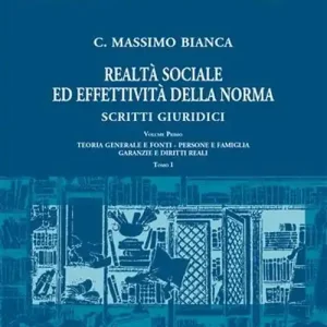 Subito Disponibile Realtà sociale ed effettività della norma. Scritti giuridici. Vol. 1 Teoria generale e fonti. Persone e famiglia. Garanzie e diritti reali
