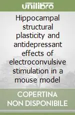 Promozione Hippocampal structural plasticity and antidepressant effects of electroconvulsive stimulation in a mouse model
