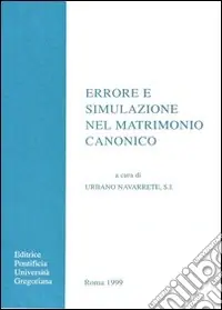 Errore e simulazione nel matrimonio canonico Super Prezzo