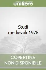 Studi medievali 1978 Quantità Limitata