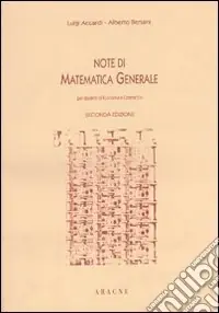 Note di matematica generale Subito Disponibile