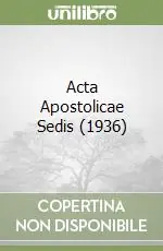 Bestseller Acta Apostolicae Sedis (1936)