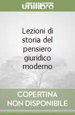 Promozione Lezioni di storia del pensiero giuridico moderno