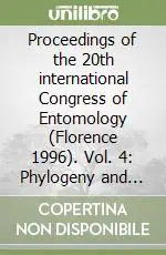Proceedings of the 20th international Congress of Entomology (Florence 1996). Vol. 4 Phylogeny and evolution of subterranean and endogean cholevidae (Leiodidae Cholevinae) Direttamente Dal Produttore