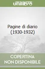 Promo Stagionale Pagine di diario (1930-1932)