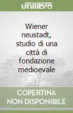 Wiener neustadt, studio di una città di fondazione medioevale Vendita Finale