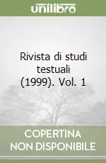 Rivista di studi testuali (1999). Vol. 1 Super Prezzo