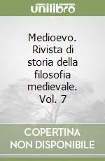 Compra Oggi Stesso Medioevo. Rivista di storia della filosofia medievale. Vol. 7