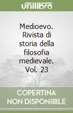 Ultima Occasione Medioevo. Rivista di storia della filosofia medievale. Vol. 23