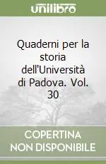 Quaderni per la storia dell‘Università di Padova. Vol. 30 Spedizione Espresso