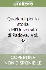 Quaderni per la storia dell‘Università di Padova. Vol. 32 Più Venduto