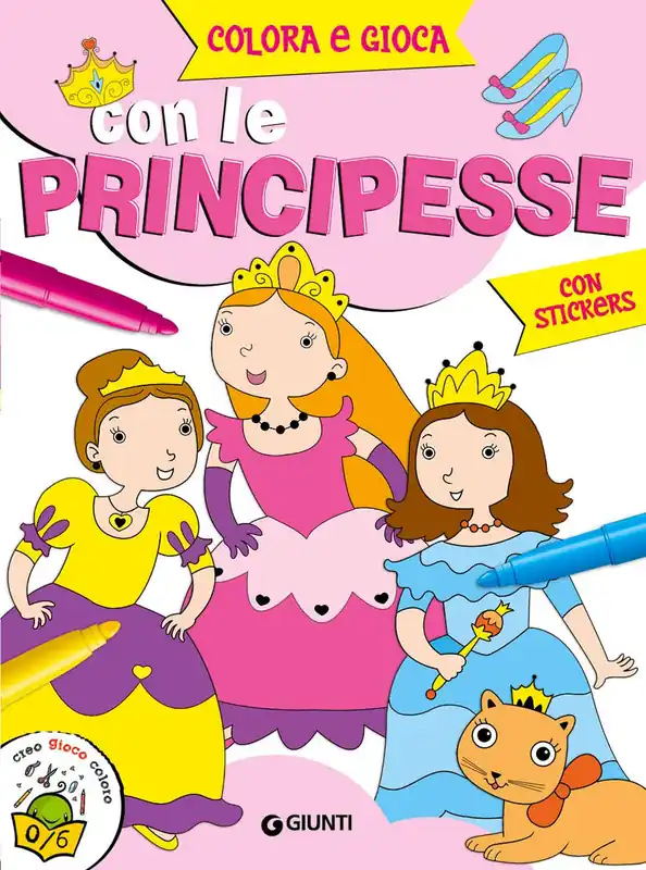 Colora e gioca con le principesse (con stickers) Promozione