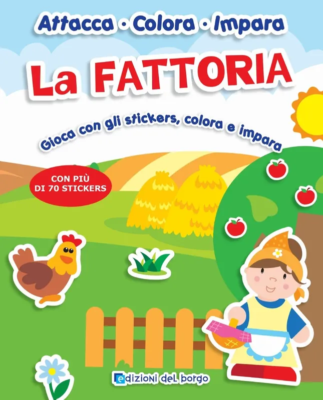 Ultime Pezzi La Fattoria Gioca con gli stickers, colora e impara - Con più di 70 stickers