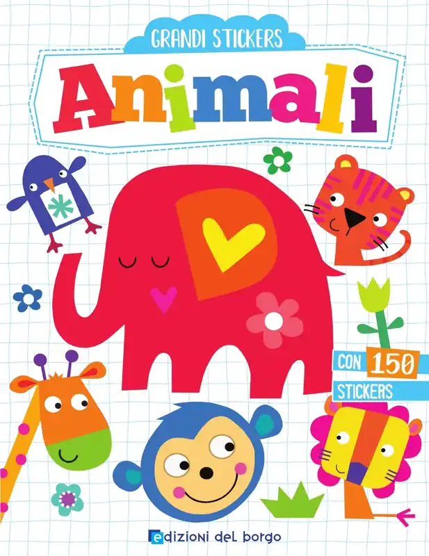 Economico Grandi Stickers - Animali Con 150 stickers