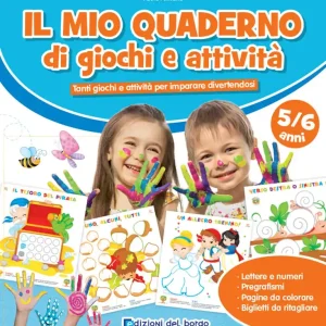 Affare Il mio quaderno di giochi e attivita‘ 5/6 + pennarelli Tanti giochi e attività per imparare divertendosi