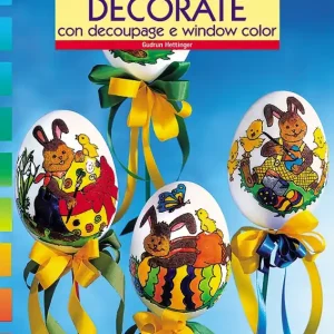 Uova decorate con decoupage e window color A Buon Prezzo