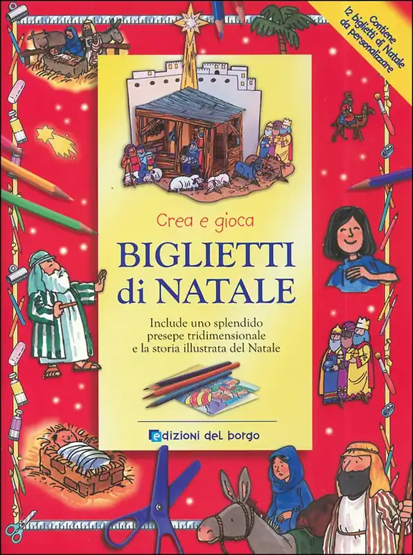 Biglietti di Natale Include uno splendido presepe tridimensionale e la storia illustrata del Natale Subito Disponibile