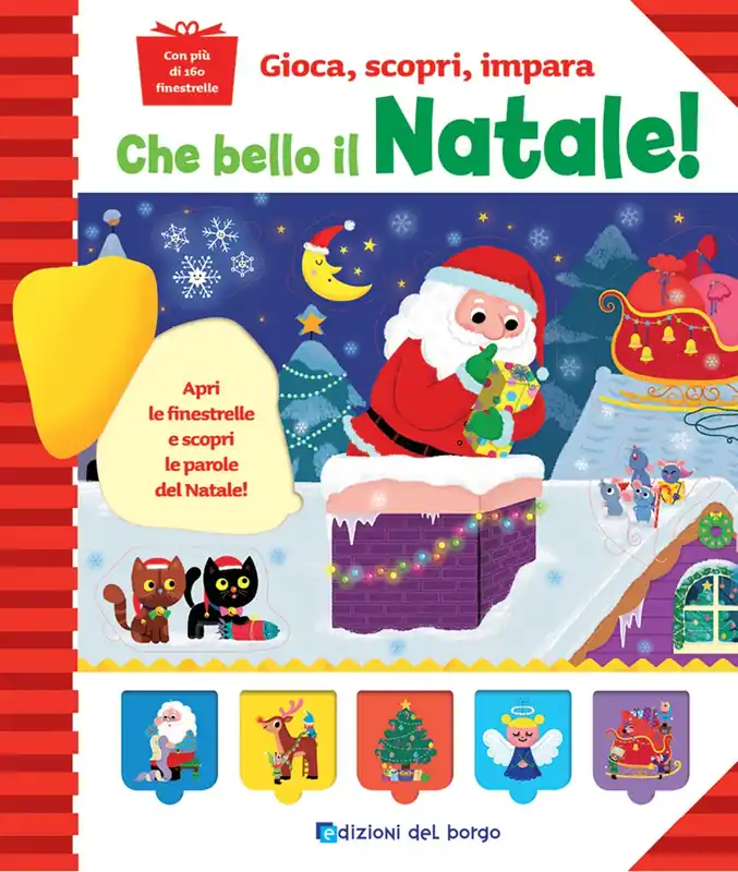 Che bello il Natale! Apri le finestrelle e scopri le parole del Natale! - Con più di 160 finestrelle Offerta