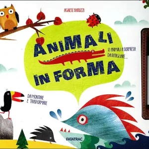 Animali in forma 12 animali a sorpresa da ritagliare... da montare e trasformare - Con pennarello con inchiostro a base d‘acqua Promozione