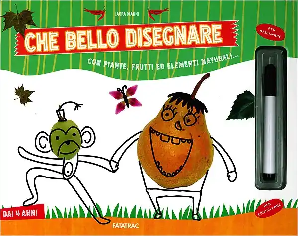 Che bello disegnare con piante, frutti ed elementi naturali... Con pennarello con inchiostro a base d‘acqua Solo Oggi